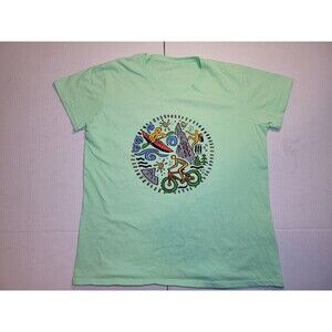 2005 Diana Dee Tyler Dinosaurs Liberty Graphics Retro Vintage Y2k Womens Size L.